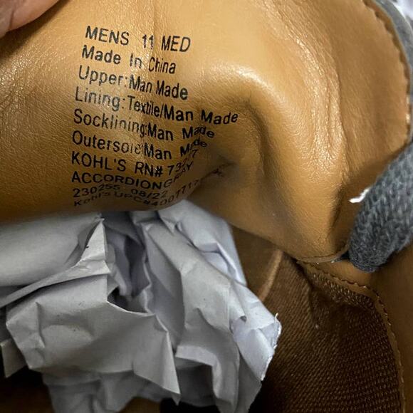 Sonoma Goods Men's Ankle Boots 'Accordion'‎ 11M - Picture 5 of 8